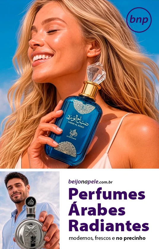 Perfumes Árabes Radiantes. Modernos, frescos e no precinho.